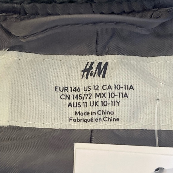 H&M NWT Boys Jacket Gray Size 12 - Picture 5 of 8